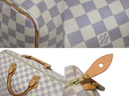 Louis Vuitton Speedy 35 Damier Azur Handbag White Beige — view 7
