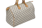 Louis Vuitton Speedy 35 Damier Azur Handbag White Beige — view 3
