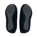 Louis Vuitton Poppy Line Flat Shoes Shearling Black Beige Ballet — view 7