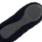 Louis Vuitton Poppy Line Flat Shoes Shearling Black Beige Ballet — view 2