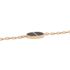 Hermes Bracelet Chaine D'ancre Verso 18K Pink Gold Black Ceramic — view 2