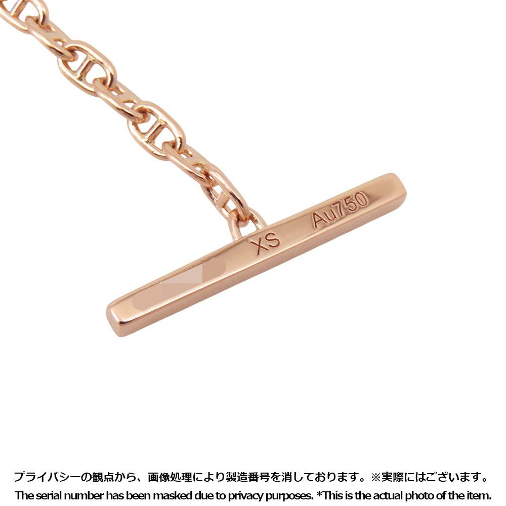 Hermes Bracelet Chaine D'ancre Verso 18K Pink Gold Black Ceramic — view 9