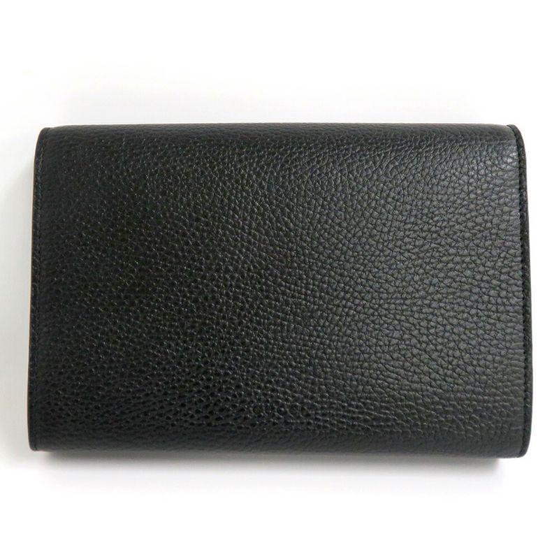 Gucci Dionysus Chain Wallet Leather Black Crystal Taiga — view 2
