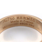 Hermes Ring Collier de Chien PM Pyramid Studs Pave 48 Points Diamond Total 0.19 CT — view 4