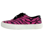 Saint Laurent Sneakers Shoes Zebra Leather Pink Black — view 3