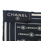 Chanel Coco Mark Scarf Silk Black — view 6