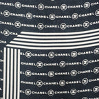 Chanel Coco Mark Scarf Silk Black — view 2