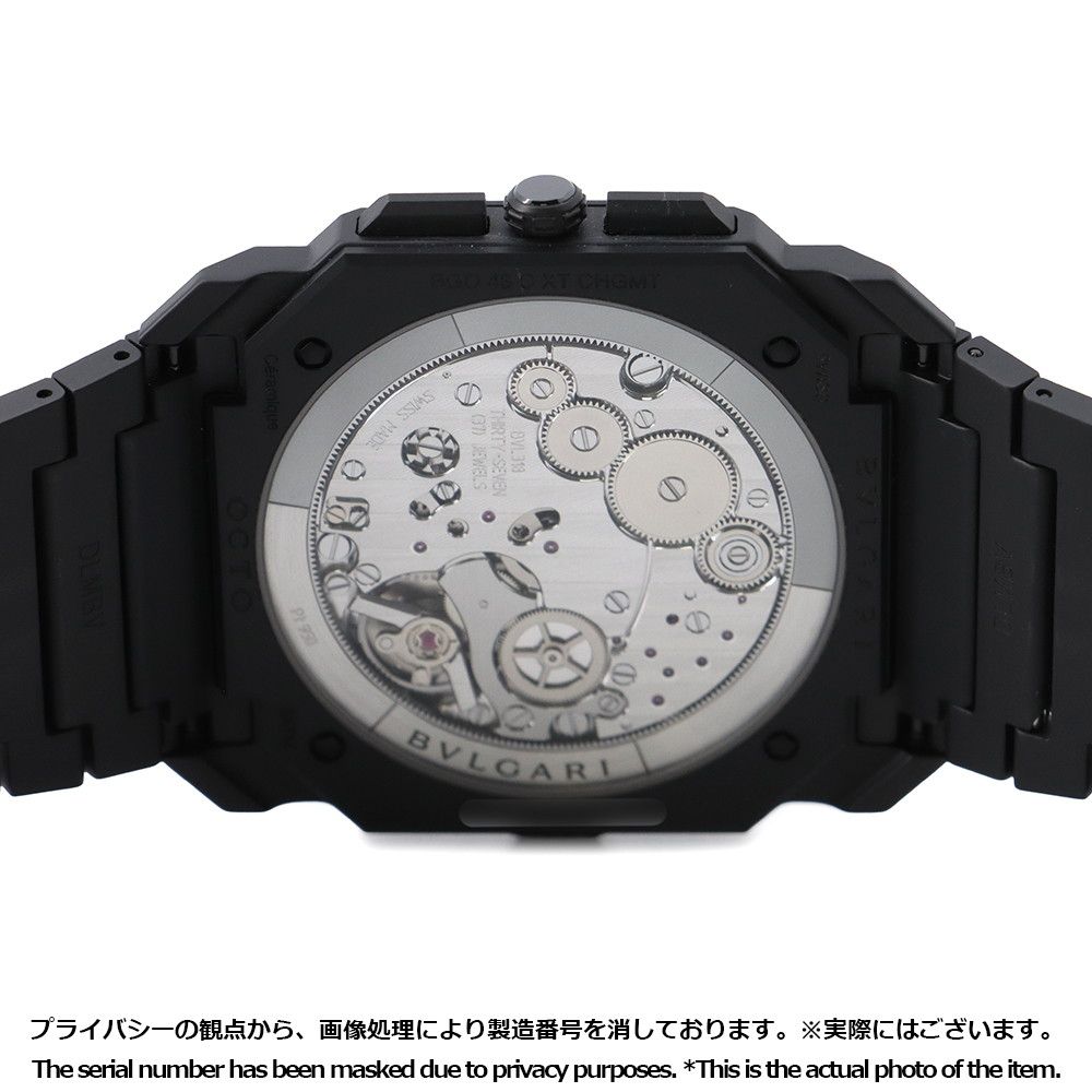 Bvlgari Octo Finissimo Chronograph Gmt Watch Black — view 3