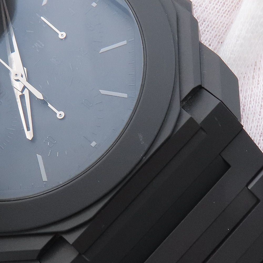 Bvlgari Octo Finissimo Chronograph Gmt Watch Black — view 5