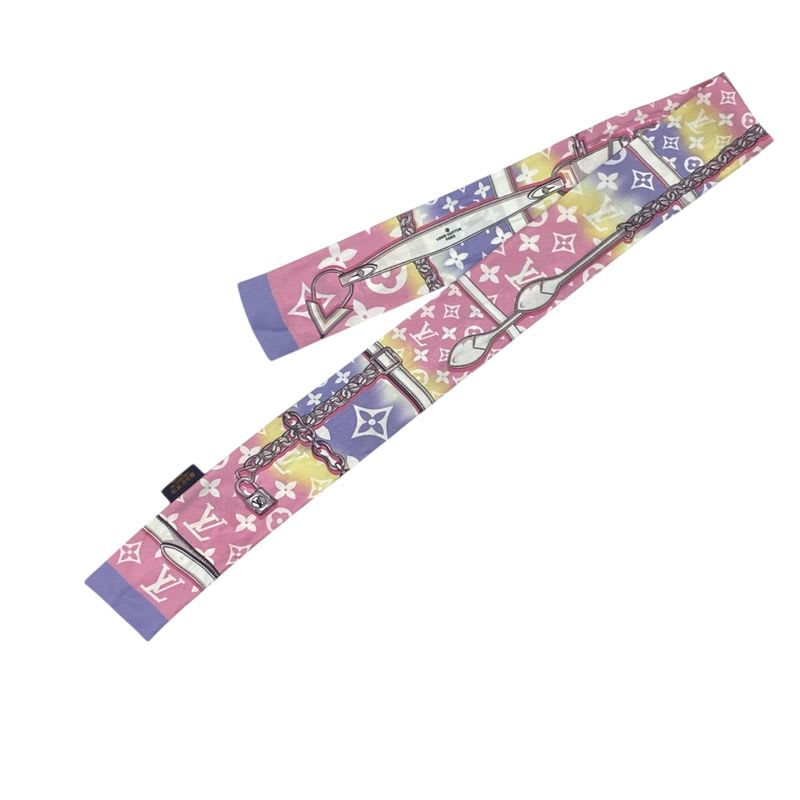 Louis Vuitton Twilly Scarf Bandeau Monogram Confidential Multicolor — view 2