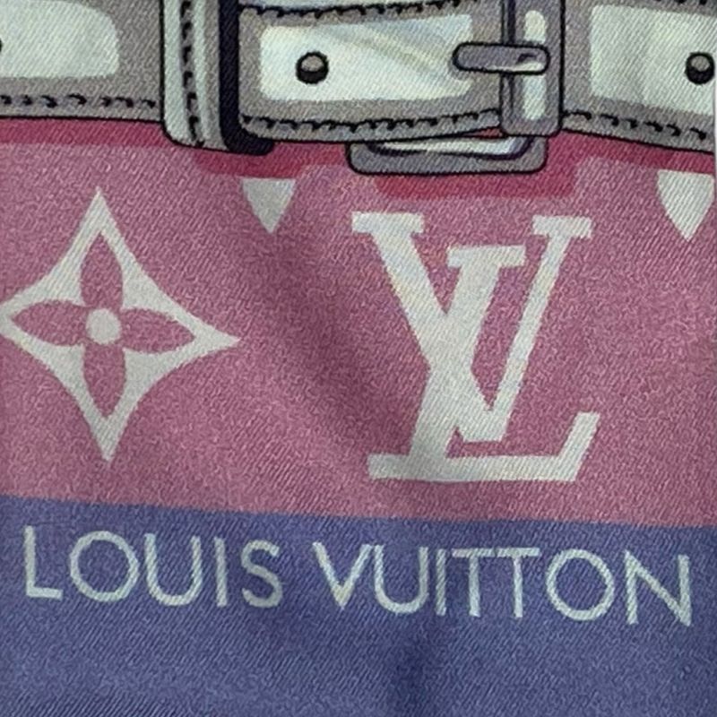 Louis Vuitton Twilly Scarf Bandeau Monogram Confidential Multicolor — view 4