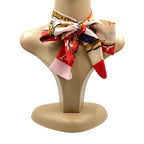 Louis Vuitton Twilly Scarf Bandeau Monogram Confidential Red Pink — view 3