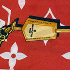 Louis Vuitton Twilly Scarf Bandeau Monogram Confidential Red Pink — view 6