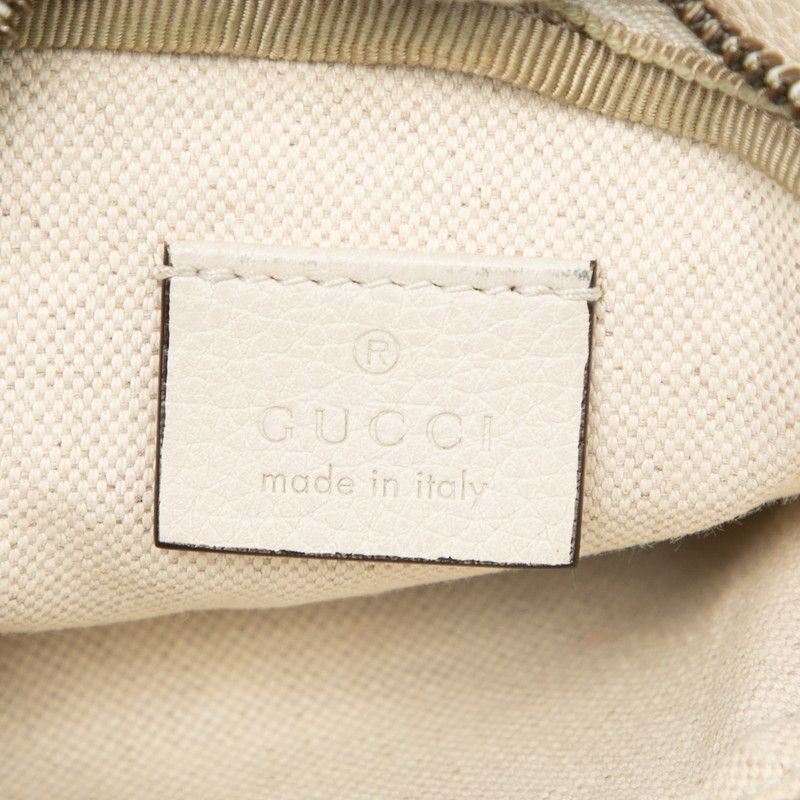 Gucci Logo Sherry Line Body Bag Waist Shoulder Beige Multicolor — view 5