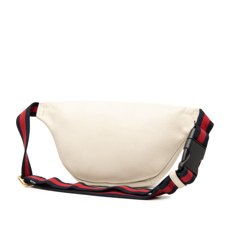 Gucci Logo Sherry Line Body Bag Waist Shoulder Beige Multicolor — view 2