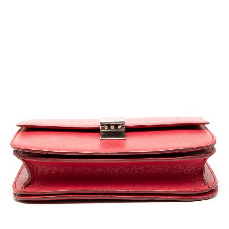 Celine Classic Box Medium Red Leather — view 3