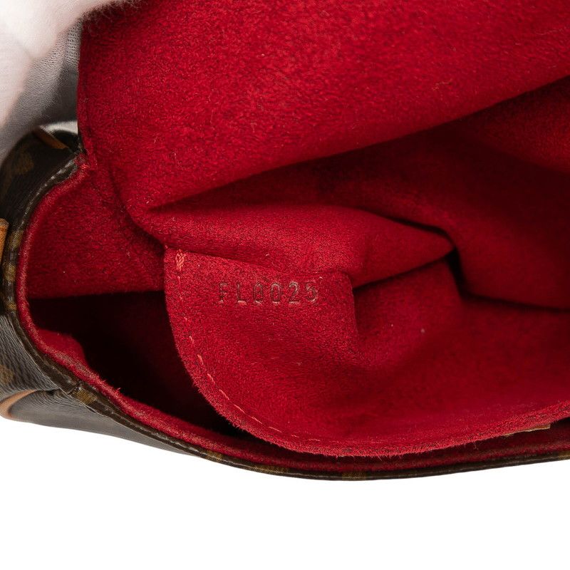 Louis Vuitton Monogram Tan Blanc Crossbody Bag Brown — view 6