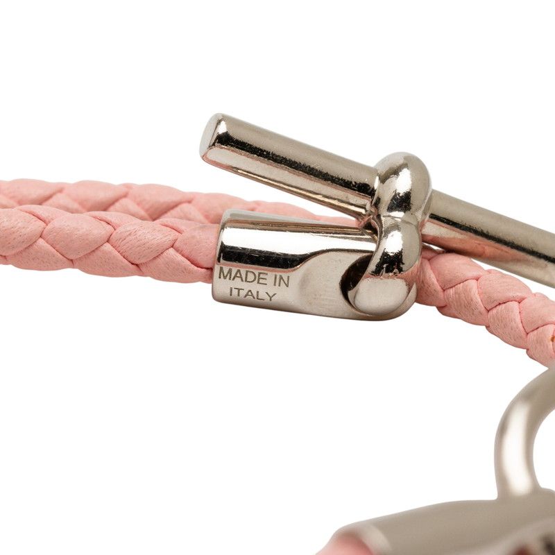 Hermes Grenand Dubretour Rose Sakura Silver Leather Metal — view 7