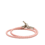 Hermes Grenand Dubretour Rose Sakura Silver Leather Metal — view 3