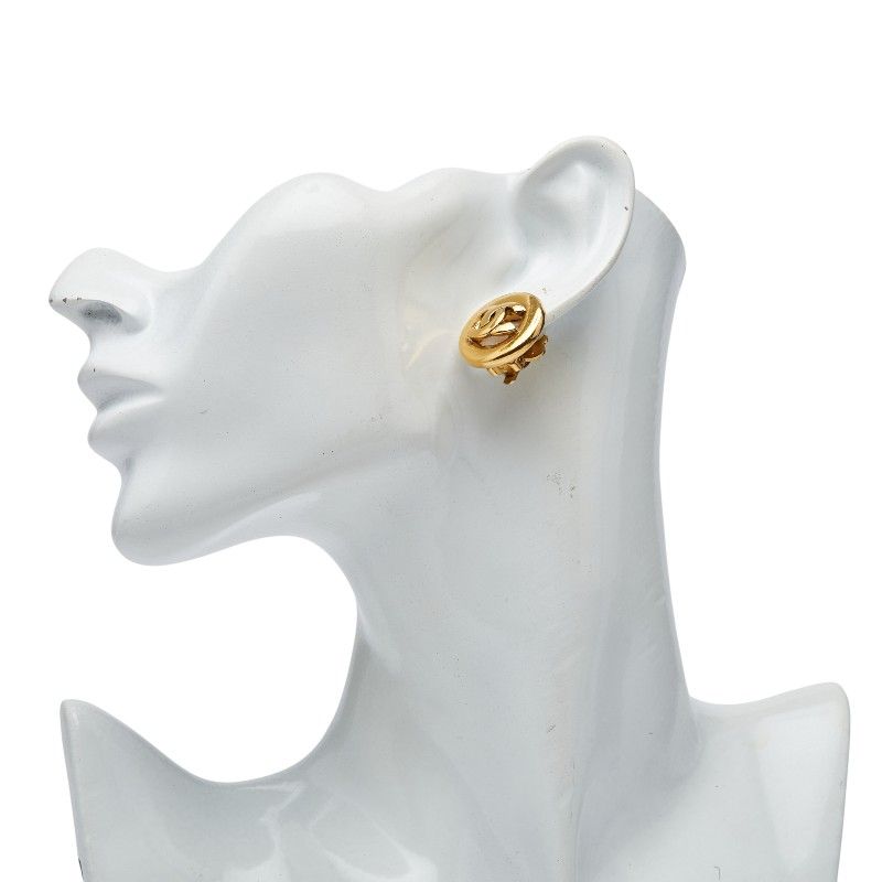 Chanel Coco Mark Round Gold Plated — view 6