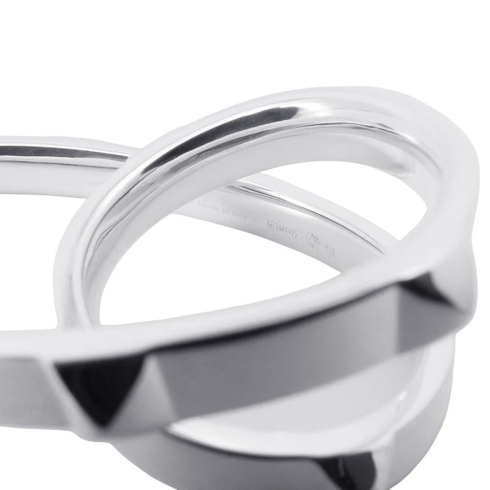 Hermes Ring Clou de Double Finger Silver 52 — view 7