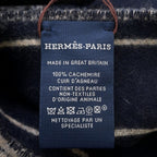 Hermes Scarf Cles Do-h Cashmere Shawl Blue-marine Beige — view 5
