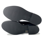 Prada Dress Shoes Brushed Leather 37 Black — view 4