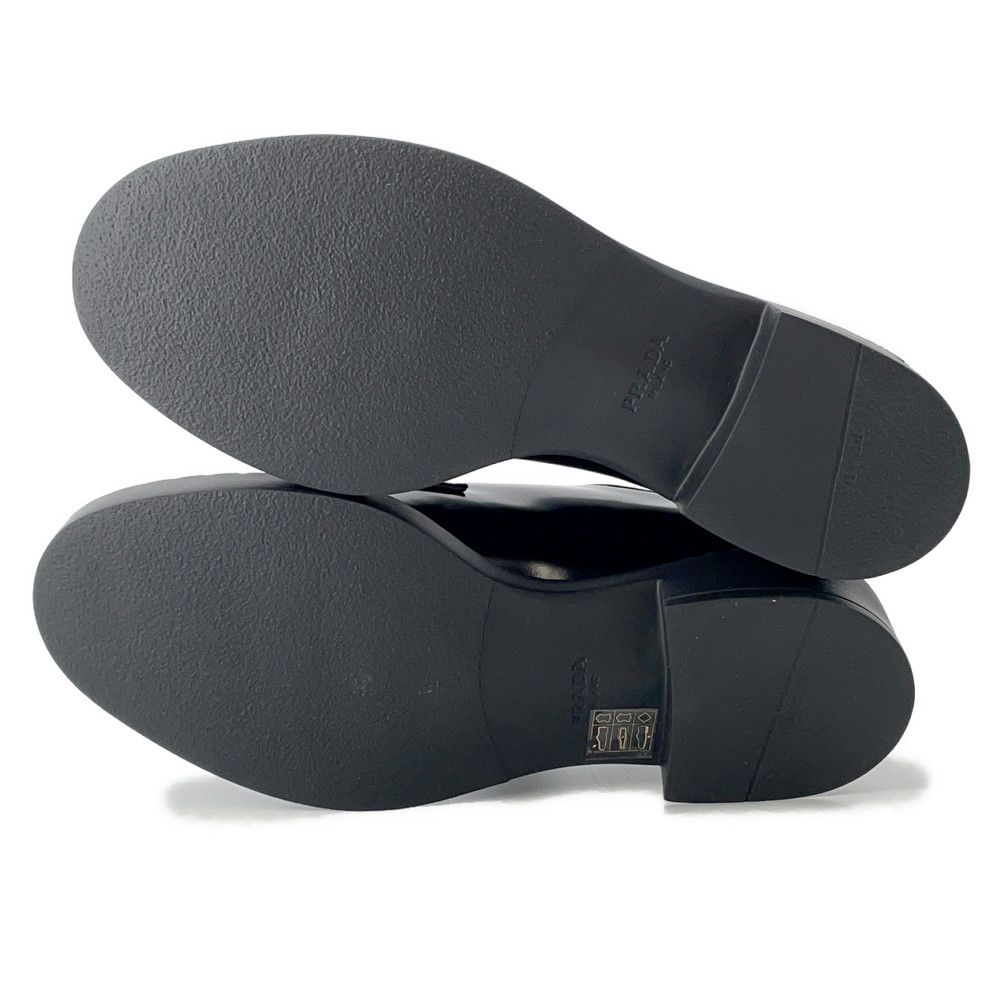 Prada Dress Shoes Brushed Leather 37 Black — view 4