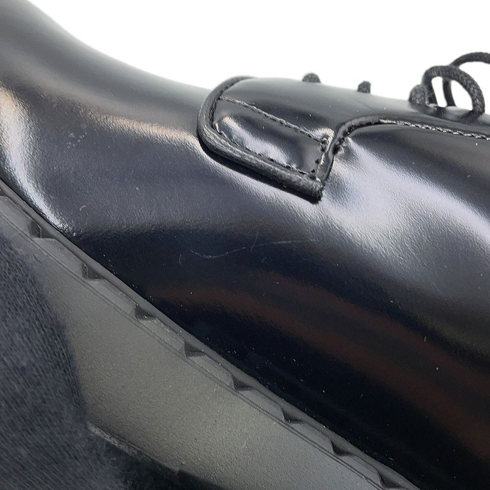 Prada Dress Shoes Brushed Leather 37 Black — view 5