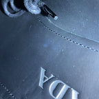 Prada Dress Shoes Brushed Leather 37 Black — view 8