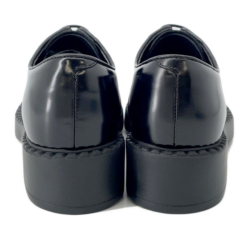 Prada Dress Shoes Brushed Leather 37 Black — view 3