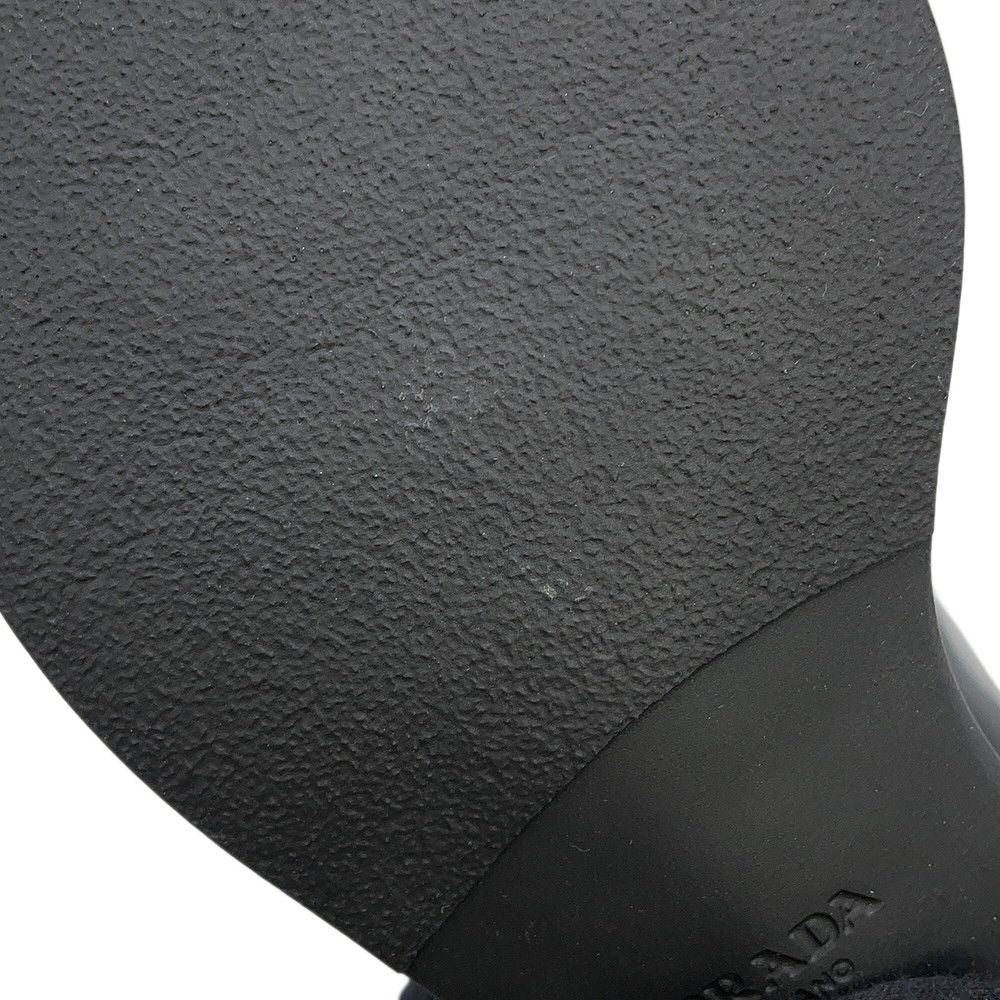 Prada Dress Shoes Brushed Leather 37 Black — view 9