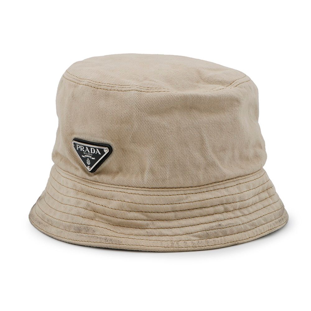 Prada Hat Triangle Logo Cotton XL — view 3