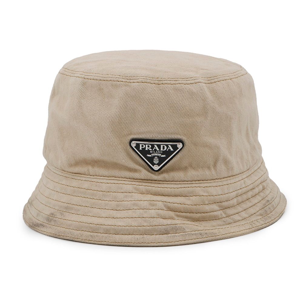 Prada Hat Triangle Logo Cotton XL — view 2