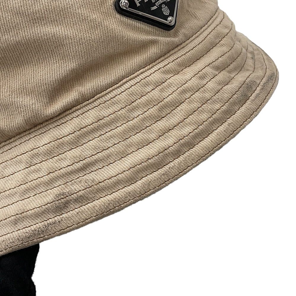 Prada Hat Triangle Logo Cotton XL — view 6
