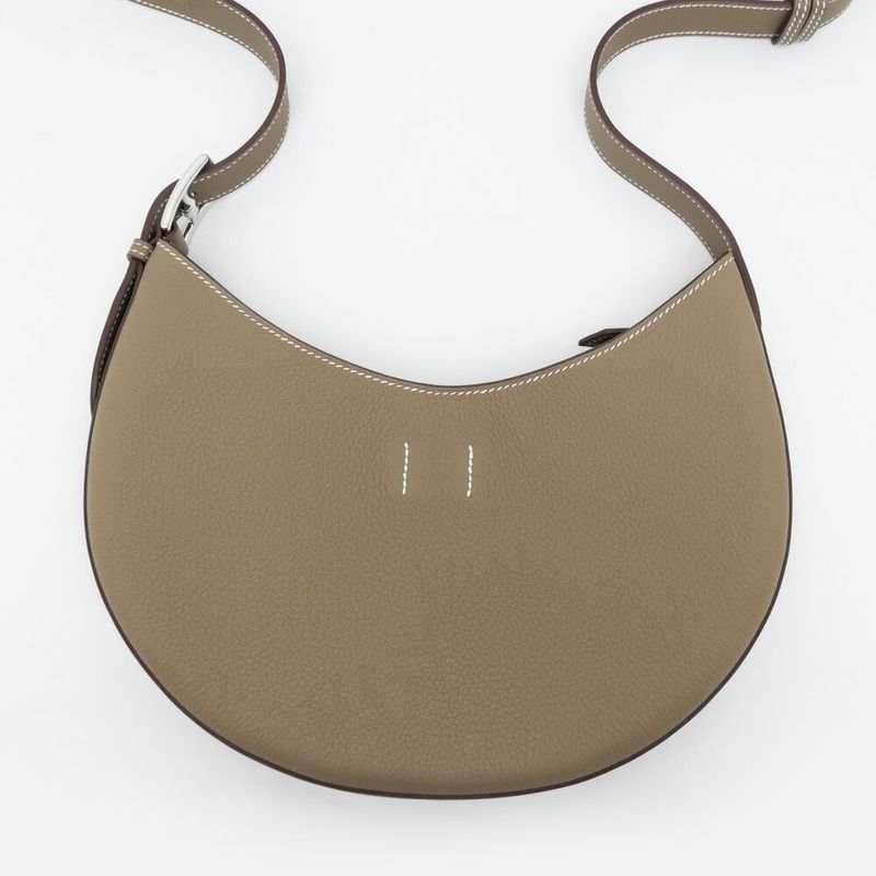 Hermes Petit Arson Etoupe Silver Hardware Togo Leather — view 6