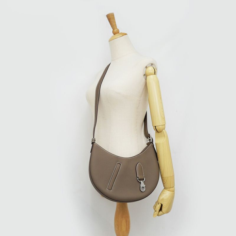 Hermes Petit Arson Etoupe Silver Hardware Togo Leather — view 7