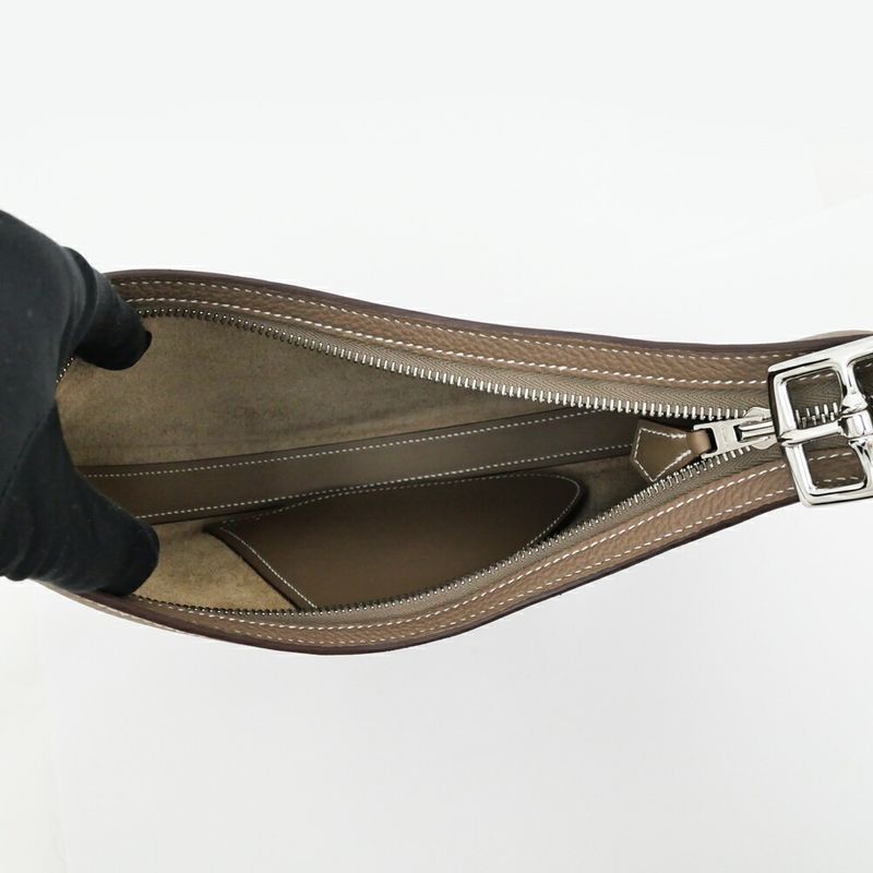 Hermes Petit Arson Etoupe Silver Hardware Togo Leather — view 5