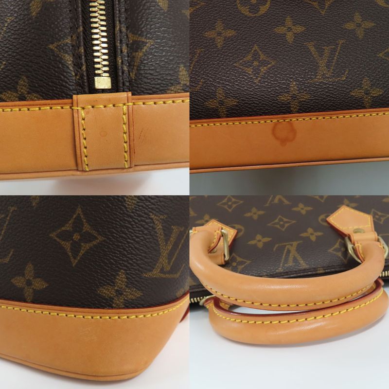 Louis Vuitton Alma Monogram Handbag Brown — view 9