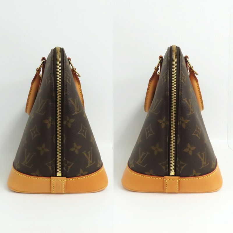 Louis Vuitton Alma Monogram Handbag Brown — view 5