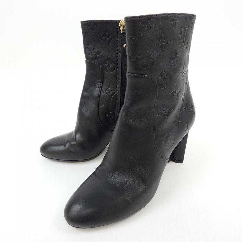 Louis Vuitton Monogram Pattern Debossed Boots — view 3