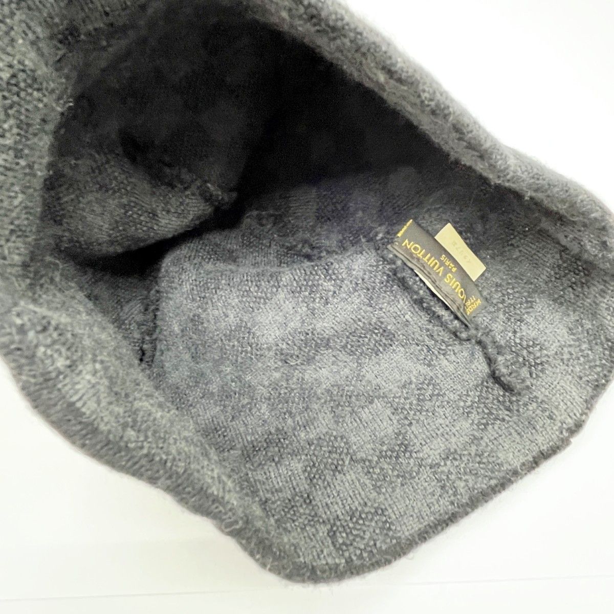 Louis Vuitton Knit Cap Hat Wool Black — view 3