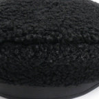 Hermes Shearling Fur Beret Black 56 — view 4