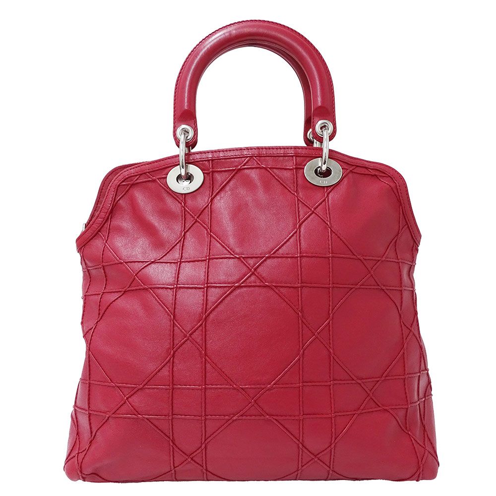 Dior Bag Shoulder 2-Way Leather Granville Wine Red — view 8