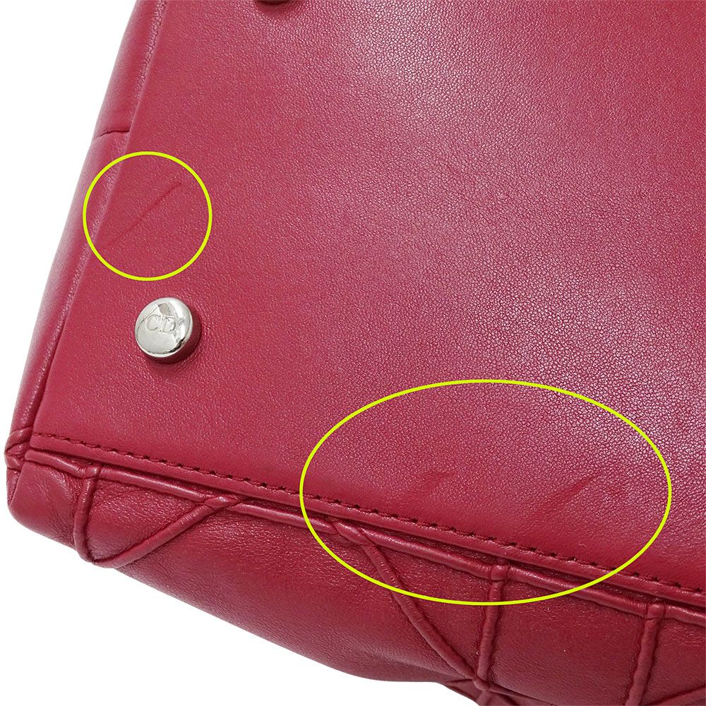 Dior Bag Shoulder 2-Way Leather Granville Wine Red — view 3