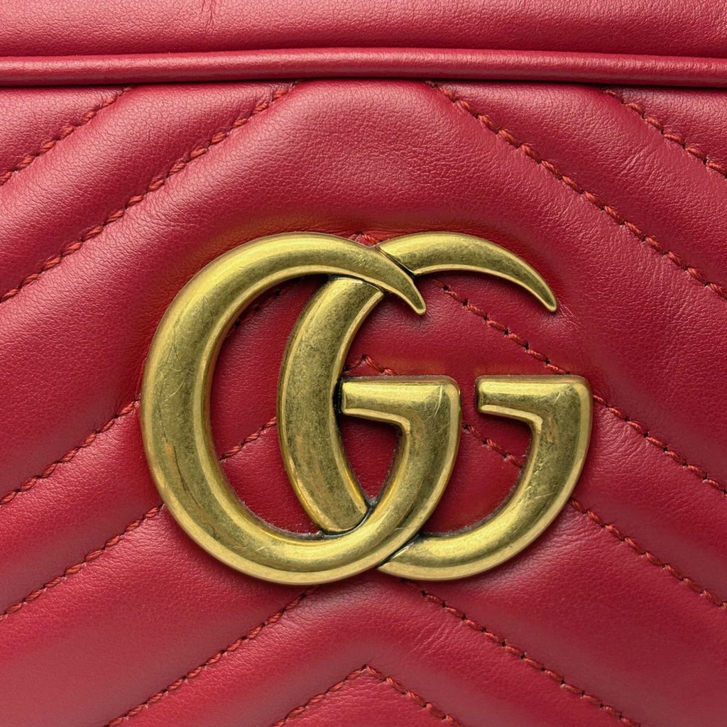 Gucci Shoulder Bag GG Marmont Small Red — view 2