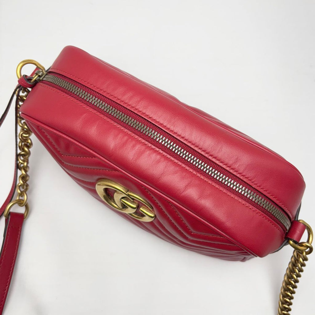 Gucci Shoulder Bag GG Marmont Small Red — view 7