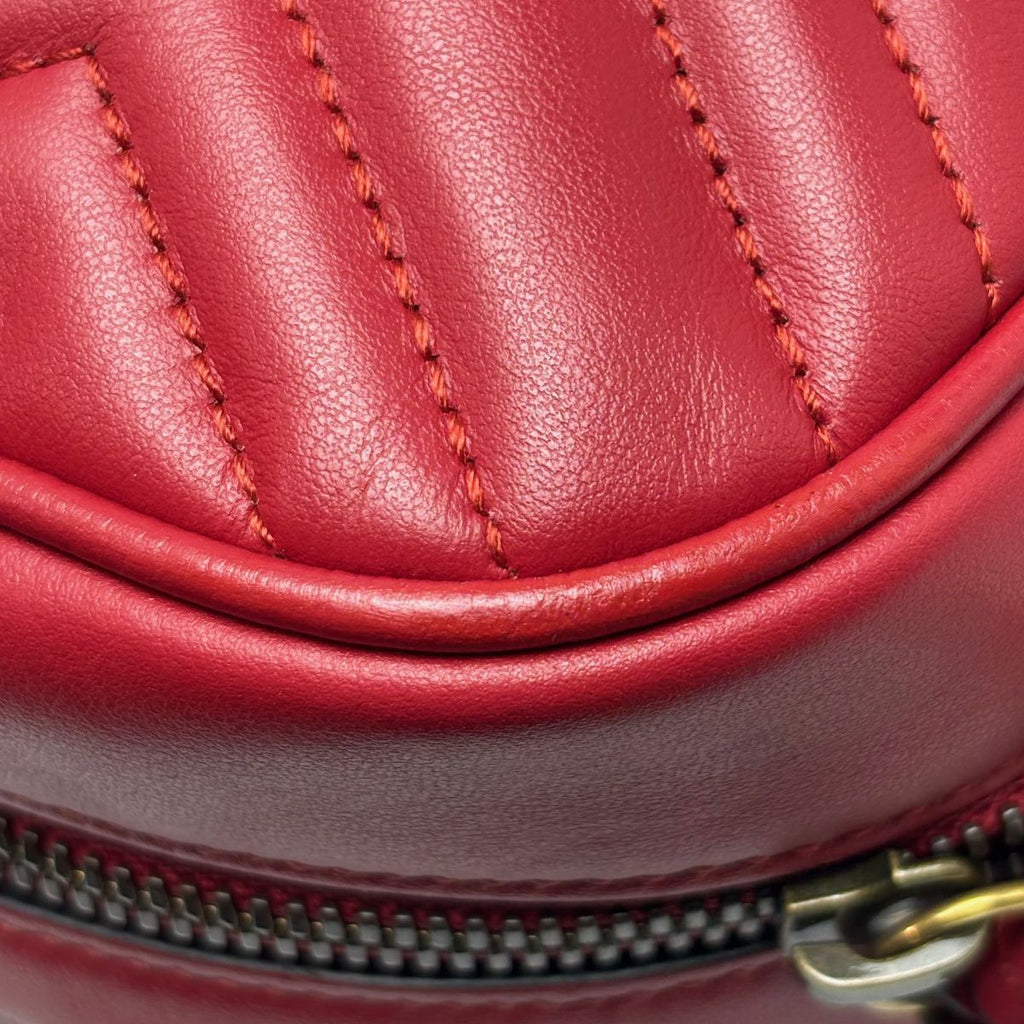 Gucci Shoulder Bag GG Marmont Small Red — view 9