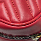 Gucci Shoulder Bag GG Marmont Small Red — view 9