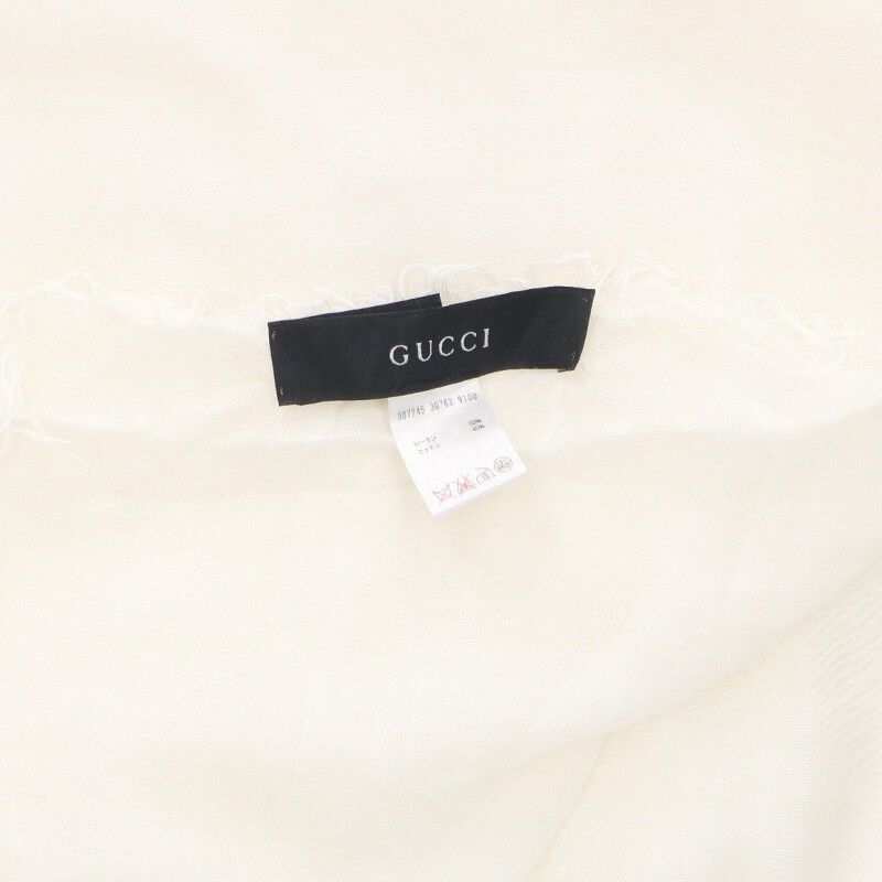Gucci 3 G763 GG Allover Rayon Shawl — view 2